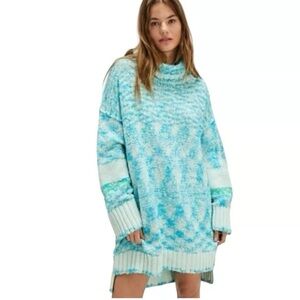 Free People Ice Blue Knit Sweater